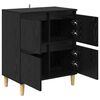 vidaXL Credenza Rovere Nero 60 x 35 x 70 cm Legno multistrato