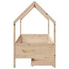 vidaXL Giroletto per Bambini con Cassetti 90x190cm Legno Massello Pino