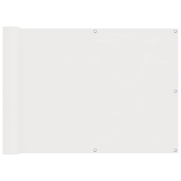 vidaXL Schermo da balcone Bianco 75 x 200 cm
