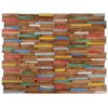 vidaXl Pannelli per Pareti 10 pz 1,03 m&sup2; in Legno Massello di Teak