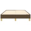 vidaXL Struttura Letto a Rete a Molle Marrone Scuro 120x200 cm Tessuto