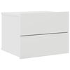 vidaXL Comodino Bianco 40x30x30 cm in Legno Multistrato