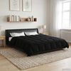 vidaXL Duvet Estivo Trapuntato Nero 200 x 220 cm Microfibra