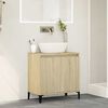 vidaXL Mobile Lavabo Rovere Sonoma 58x33x60 cm in Legno Multistrato