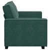 vidaXL Divano a 2 Posti Verde Scuro 160x78x84 cm in Velluto