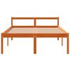 vidaXL Letto per Anziani Marrone Cera 120x190cm Legno Massello di Pino