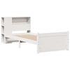 vidaXL Letto Libreria senza Materasso Bianco 100x200 cm Legno di Pino