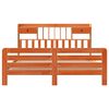 vidaXL Letto Libreria senza Materasso Marrone Cera 200x200 cm in Pino