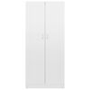 vidaXL Libreria Bianco Lucido 82,5x30,5x185,5 cm in Legno Multistrato