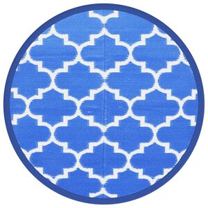 vidaXL Tappeto da Esterni ARAKIL Blu &Oslash;160 cm in PP