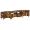 vidaXL Mobile TV LED a 3 pezzi Rovere Fumo Legno ingegnerizzato