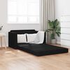 vidaXL Divano letto 110cm Nero Tessuto