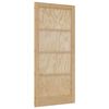 vidaXL Porta Interna 93 x 202 cm Legno compensato Naturale