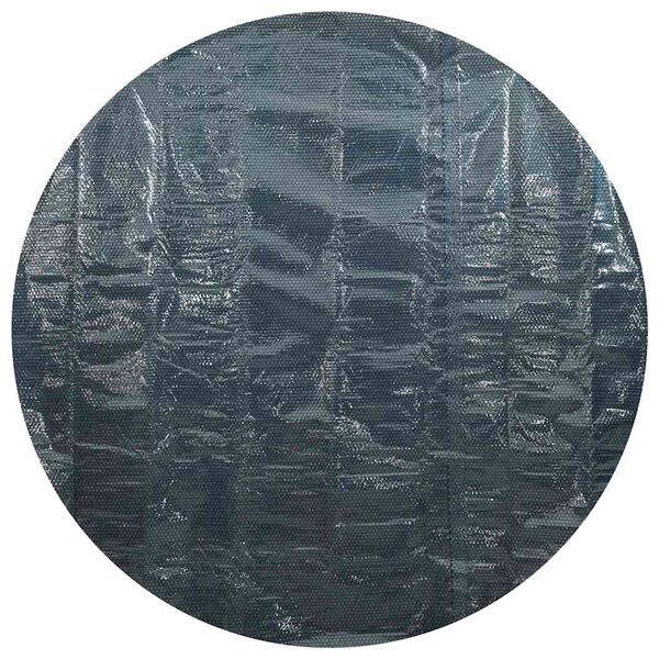 vidaXL Pellicola Galleggiante Solare PE per Piscina 210 cm Nero e Blu