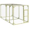 vidaXL Pollaio 200x400x200 cm Legno Massello di Pino Impregnato