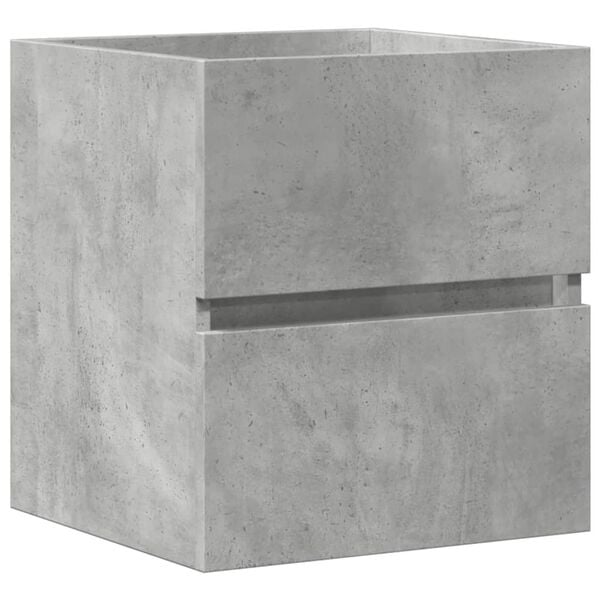 vidaXL Mobile Lavabo Grigio Cemento 41x38,5x45 cm in Legno Multistrato