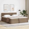 vidaXL Letto con contenitore e materasso Cappuccino 160 x 200 cm