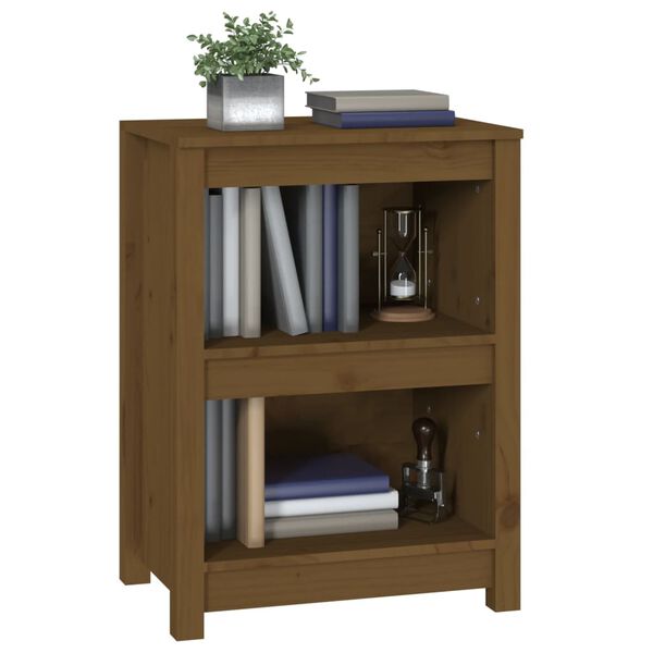 vidaXL Libreria Marrone ambra 50x35x68 cm in Legno Massello di Pino
