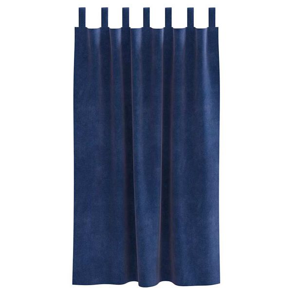 vidaXL Tende oscuranti 2 pcs Blu Scuro 140 x 175 cm Velluto
