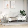 vidaXL Struttura per letto di giorno Bianco 75 x 190 cm Acciaio