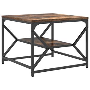 vidaXL Tavolino da salotto Rovere fum&eacute; 51 x 50 x 40 cm