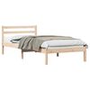 vidaXL Struttura del letto con testiera Marrone 225,5 x 95,5 x 69,5 cm