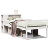 vidaXL Letto Libreria senza Materasso Bianco 90x190 cm Massello Pino
