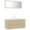 vidaXL Set Mobili da Bagno Rovere Sonoma in Legno Multistrato