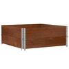 vidaXL Fioriera da Giardino Marrone 100x100 cm Legno Massello di Pino