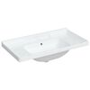 vidaXL Lavandino da Bagno Bianco 91,5x48x23cm Rettangolare in Ceramica