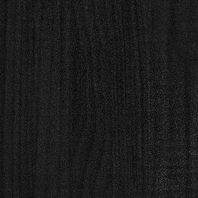 vidaXL Fioriera da Giardino Nera 50x50x70 cm Legno Massello di Pino