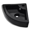 vidaXL Lavandino con Troppopieno 45x32x12,5 cm Nero