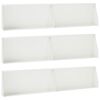 vidaXL Muro di contenimento 6 pz 100 x 12 x 40 cm Acciaio Bianco