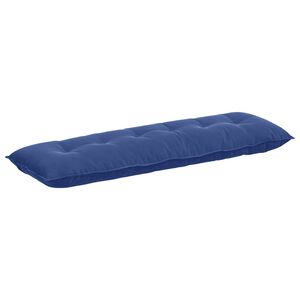 vidaXL Cuscino per Schiena Blu Polizia 160 x 50 cm Tessuto in Cords