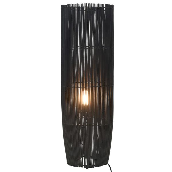vidaXL Lampada da Pavimento in Salice Nera 84 cm E27