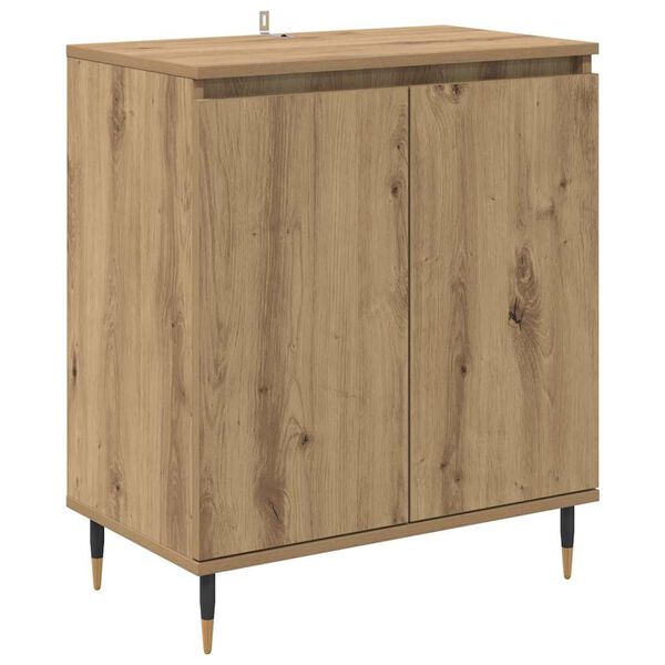 vidaXL Credenza Rovere artigianale 60 x 35 x 70 cm Legno multistrato