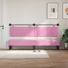 vidaXL Testata appesa Montaggio a parete Rosa 210 x 55 x 5 cm Tessuto