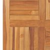 vidaXL Piano del Tavolo Legno Massello di Teak Quadrato 80x80x2,5 cm