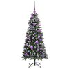 vidaXL Albero di Natale artificiale con 150 LED Verde 120 cm