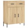 vidaXL Credenza Rovere Sonoma 69,5x34x180 cm in Legno Multistrato