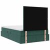 vidaXL Letto con contenitore e LED Verde Scuro 120 x 200 cm Velluto