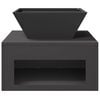 vidaXL Focolare Nero 50 x 50 x 40 cm Acciaio