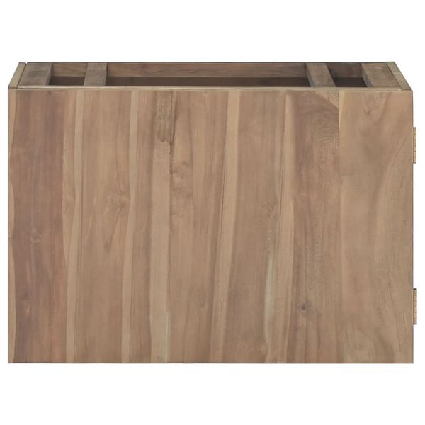vidaXL Mobile da Bagno a Parete 60x39x40 cm in Legno Massello di Teak