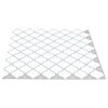 vidaXL Piastrella Lanturn 10 pcs Bianco 27 x 27 cm Poliuretano e PET