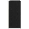 vidaXL Credenza Rovere Nero 60x31x70 cm in Legno Multistrato