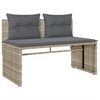 vidaXL Set Divano da Giardino 4pz con Cuscini Grigio Chiaro Polyrattan