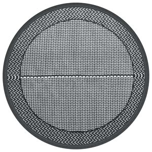 vidaXL Tappeto da Esterno ARAKIL Grigio &Oslash;160 cm in PP