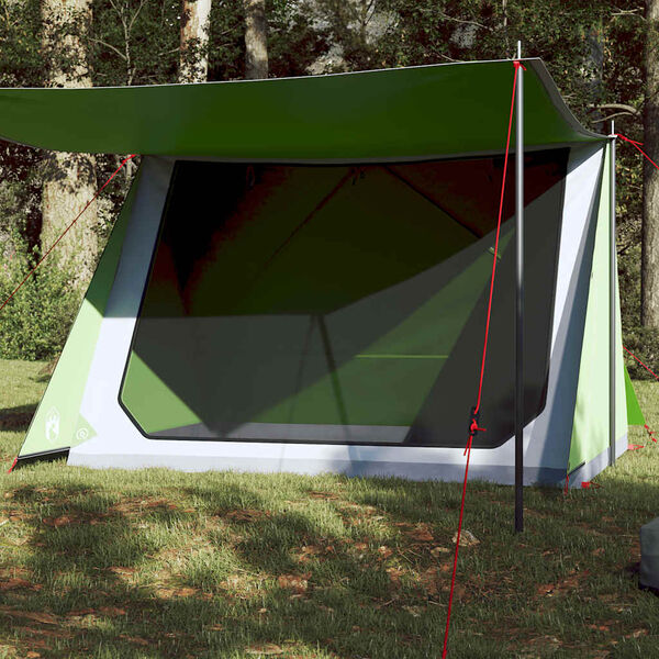 vidaXL Tenda da Campeggio per 2 Persone Verde Impermeabile