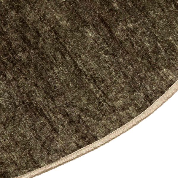 vidaXL Runner Tappeto MARSA Verde Foresta &Oslash; 120 cm Poliestere e PVC