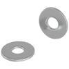 vidaXL Rondelle 2 pz Argento 12 x 12 x 1,2 cm Ferro